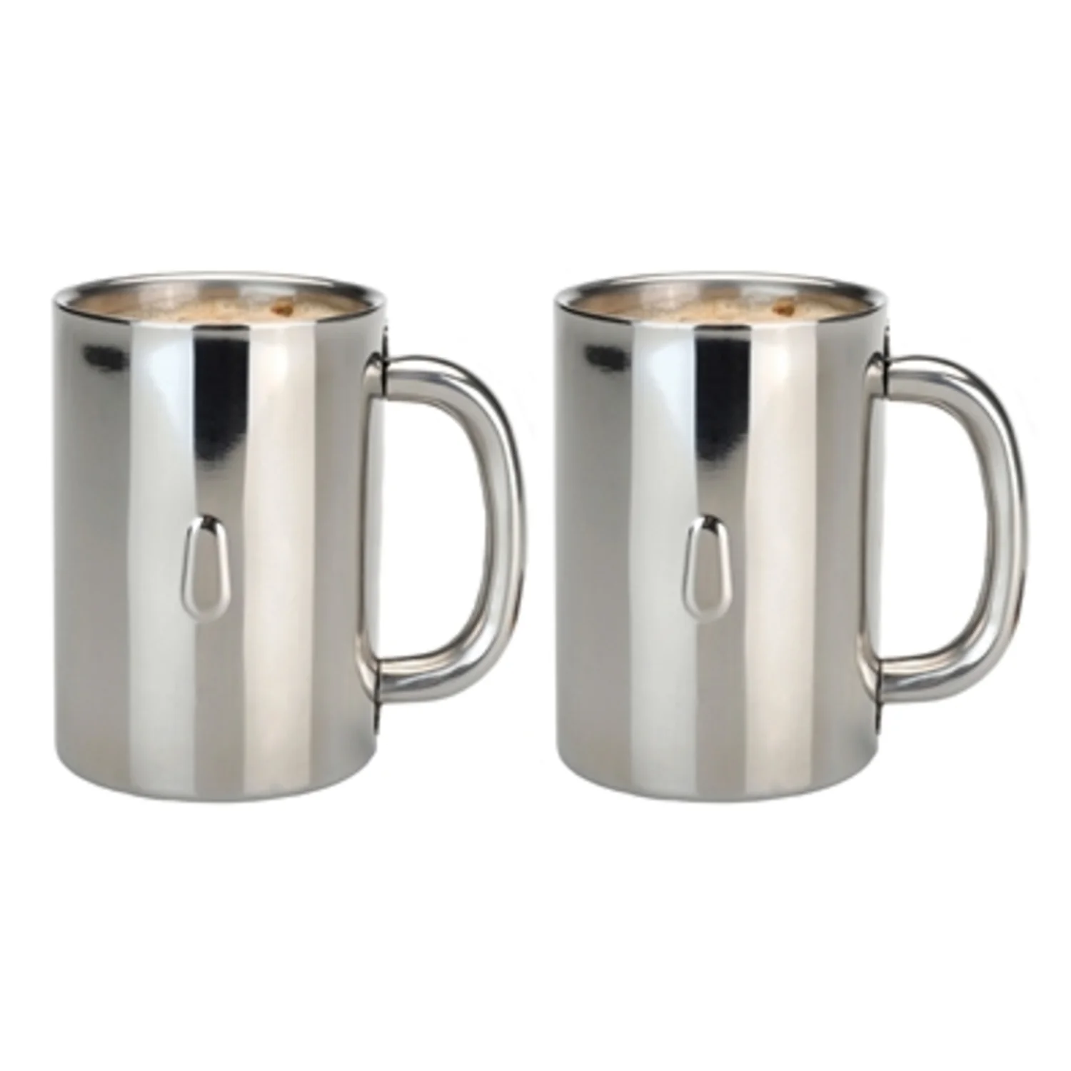 STRAIGHT 18/10 SS COFFEE MUG, SET OF 2