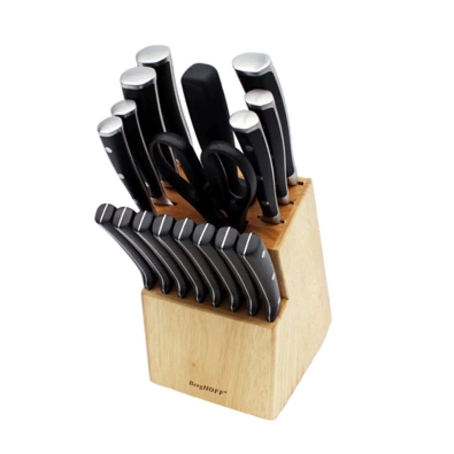 18PC CUTLERY SET/BLOCK WITH 8 STEAK KNIV