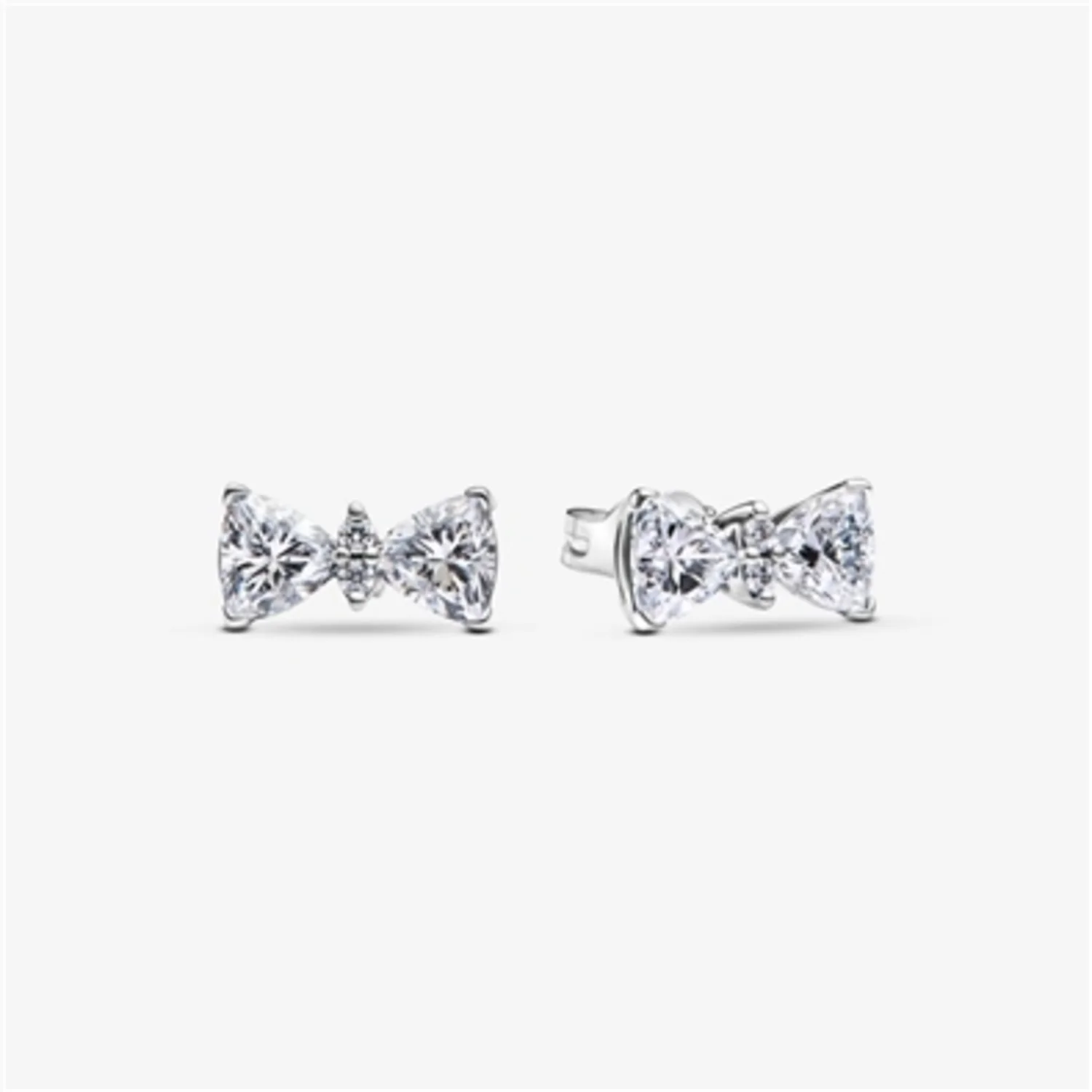 SPARKLING BOW STUD EARRINGS