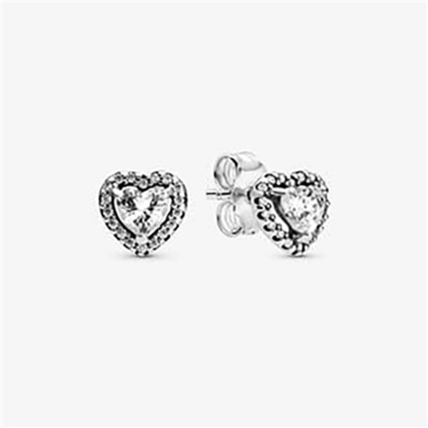 ELEVATED HEART STUD EARRINGS, ONE SIZE