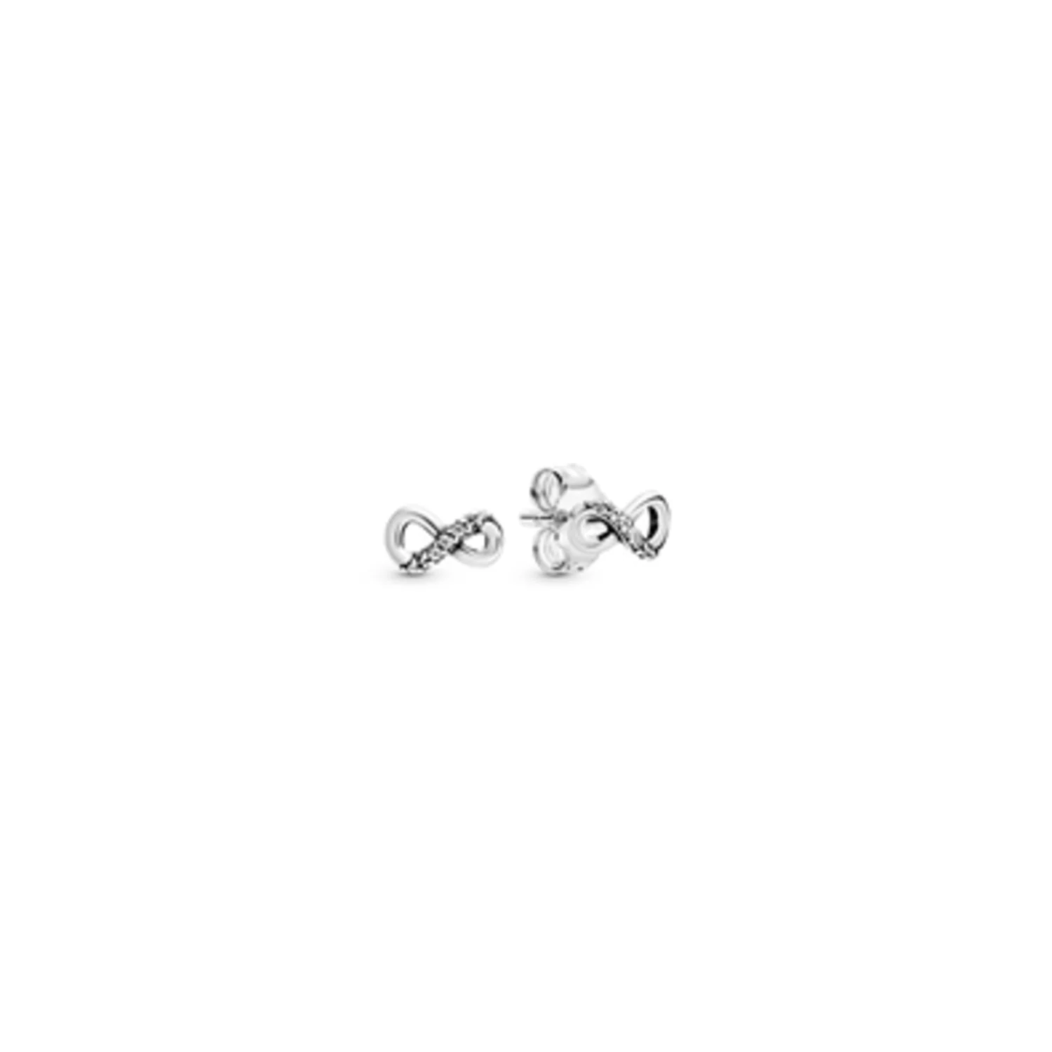 SPARKLING INFINITY STUD EARRINGS