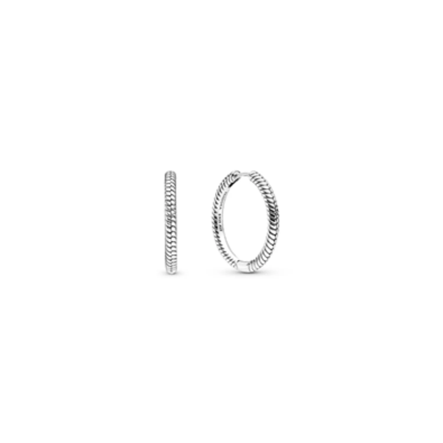 PANDORA MOMENTS CHARM HOOP EARRINGS - Image 2