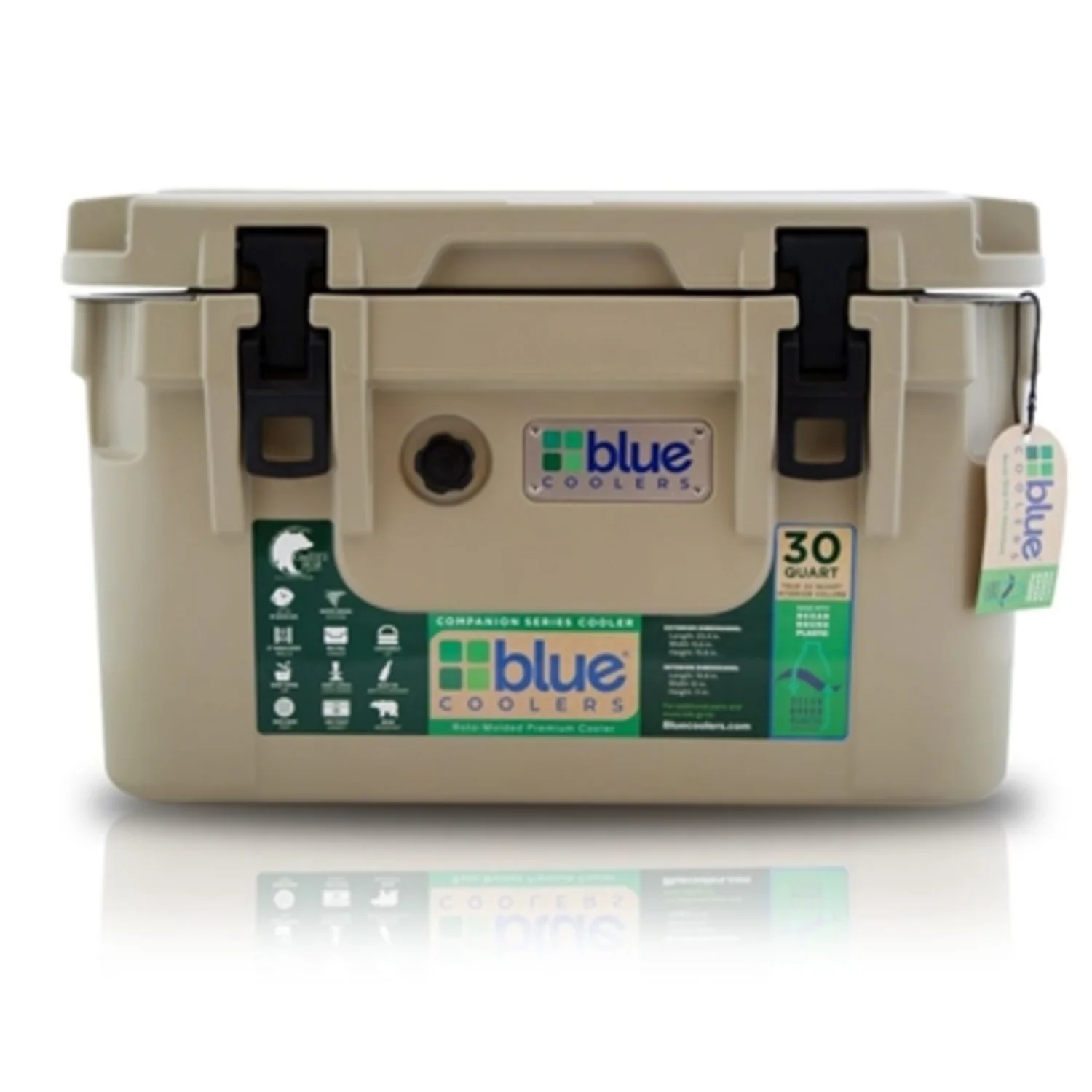 30Q COMPANION OCEAN BOUND PLASTIC COOLER, 30Q