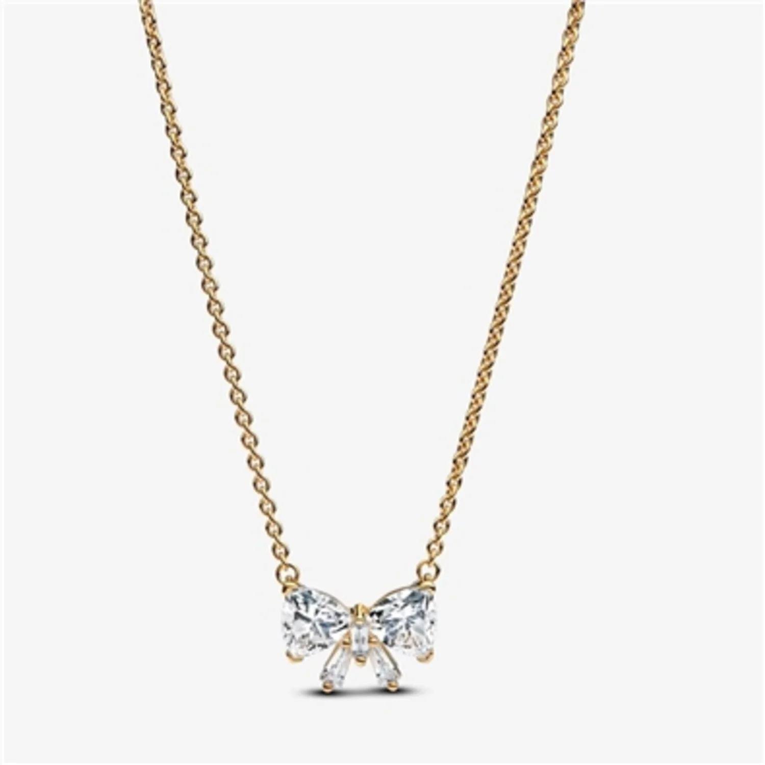 SPARKLING BOW NECKLACE