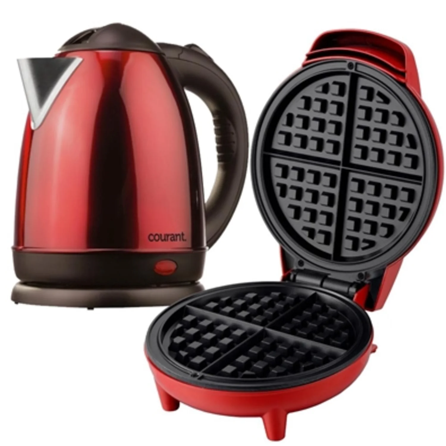 COURANT WAFFLE MAKER + KETTLE