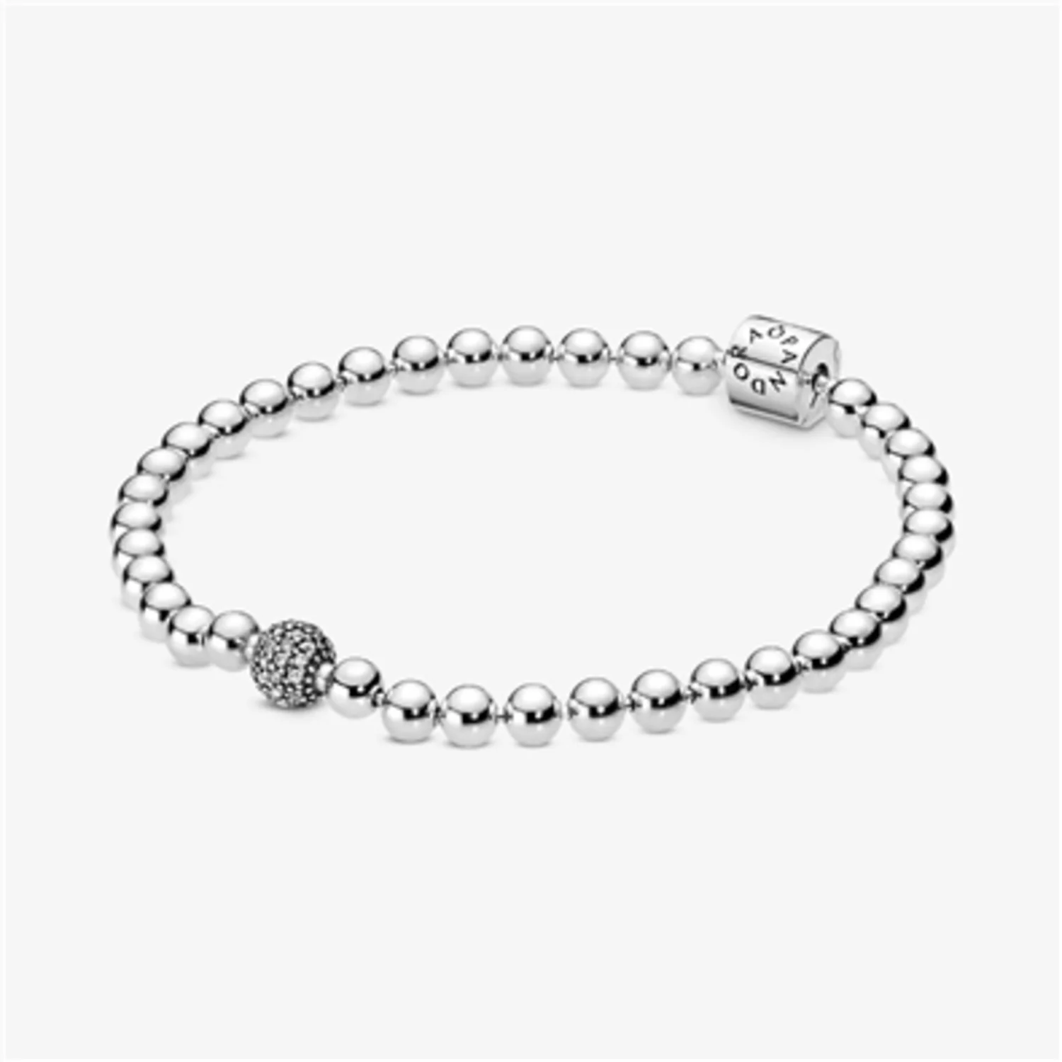 BEADS AND PAVÉ BRACELET, 7.5