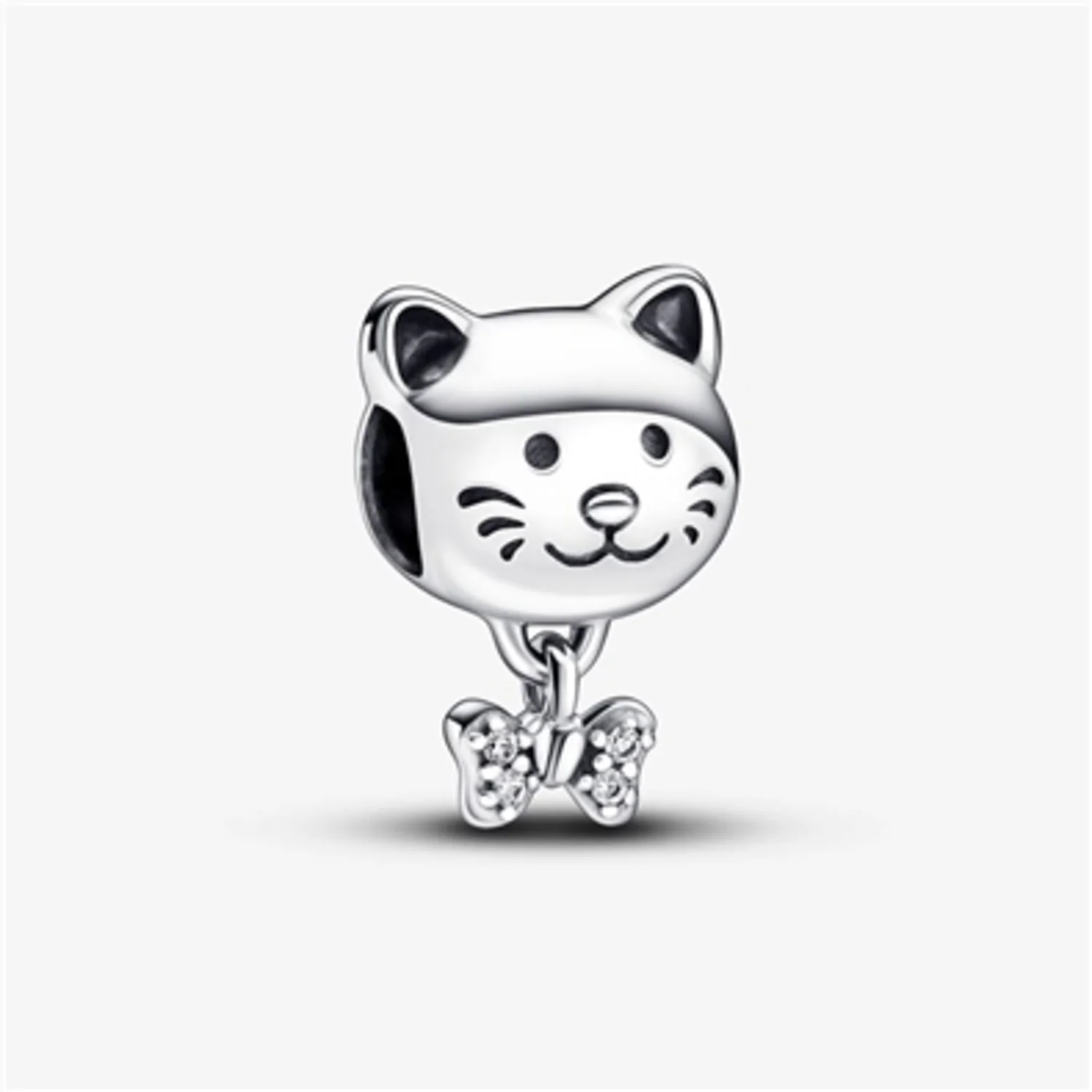 PET CAT AND BOW CHARM