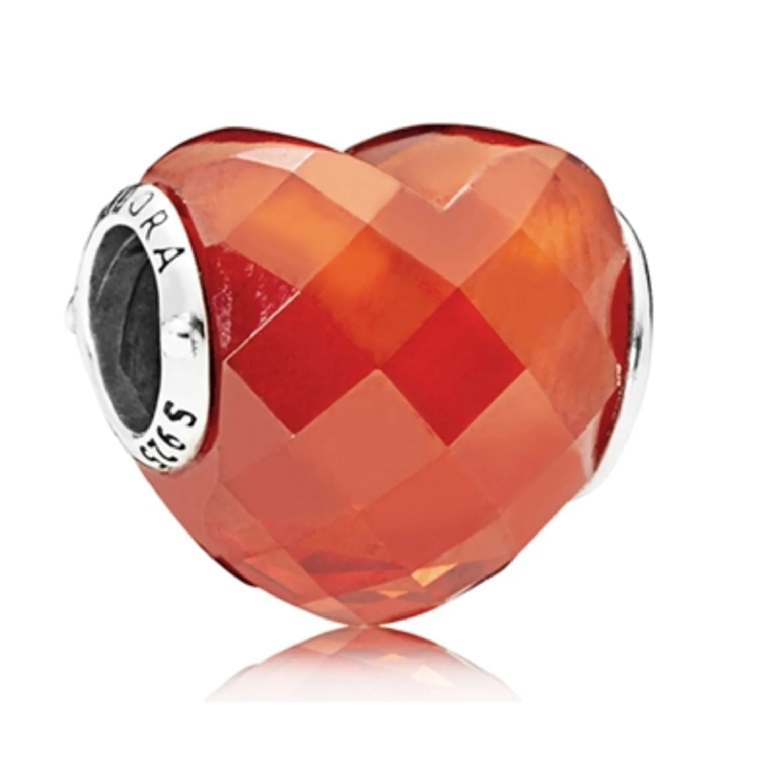 ORANGE SHAPE OF LOVE CHARM