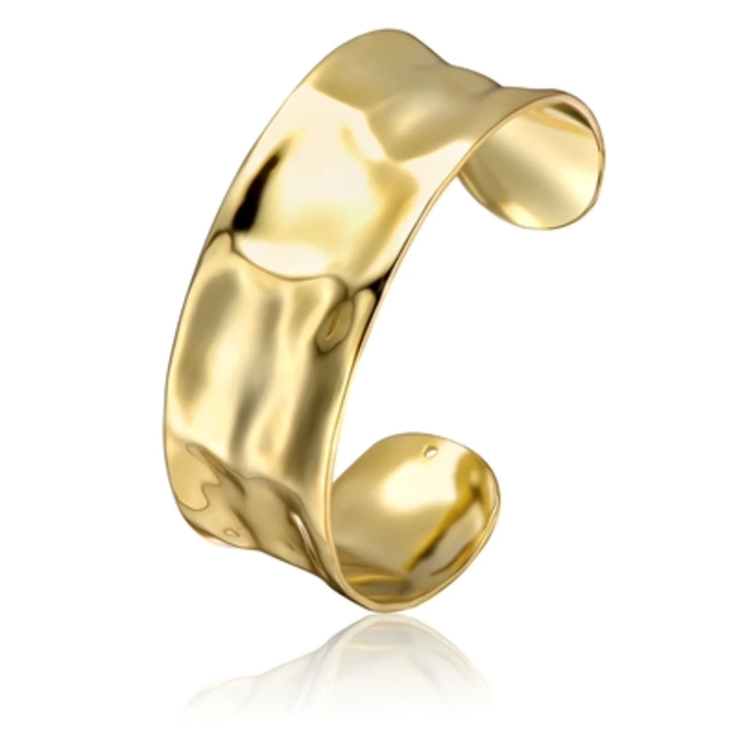 14K YELLOW GOLD CLASSIC BANGLE, 7“