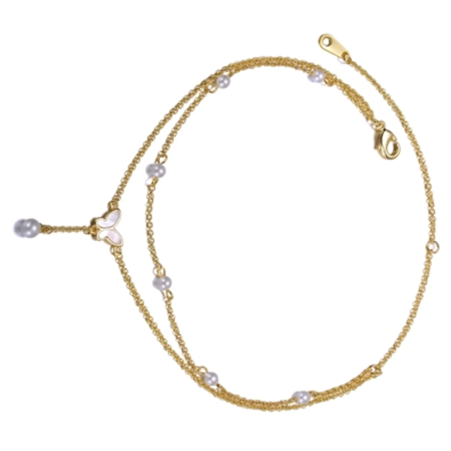 14K YELLOW GOLD TIMELESS NECKLACE, 10.25"