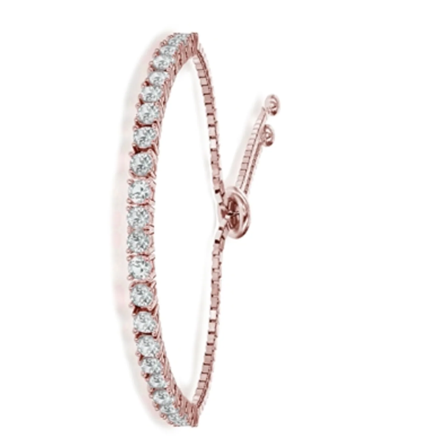 18K ROSE GOLD CLASSIC CHAIN BRACELET, 7"