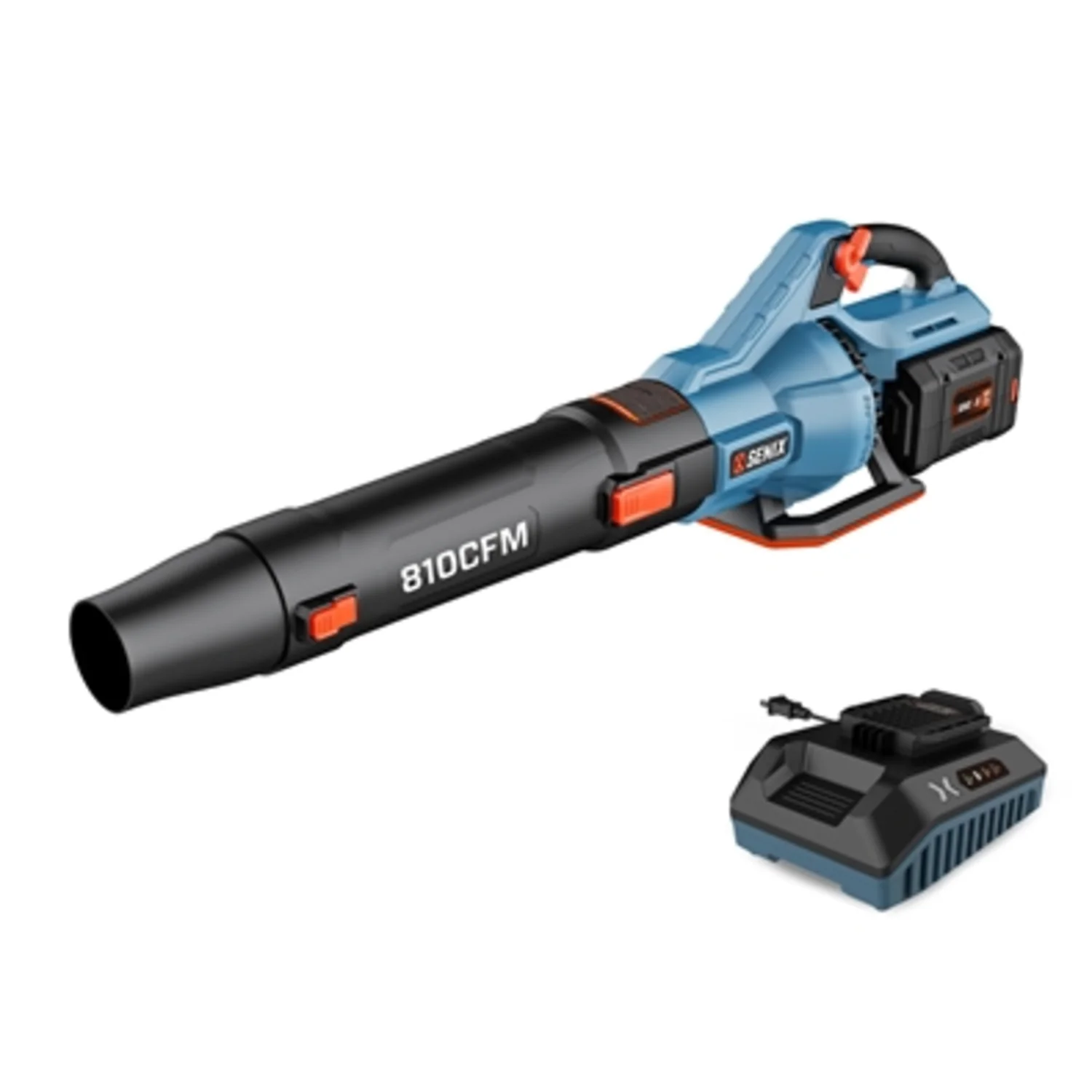60V LEAF BLOWER W/ BATTERY AND CHARGER, 810CFM