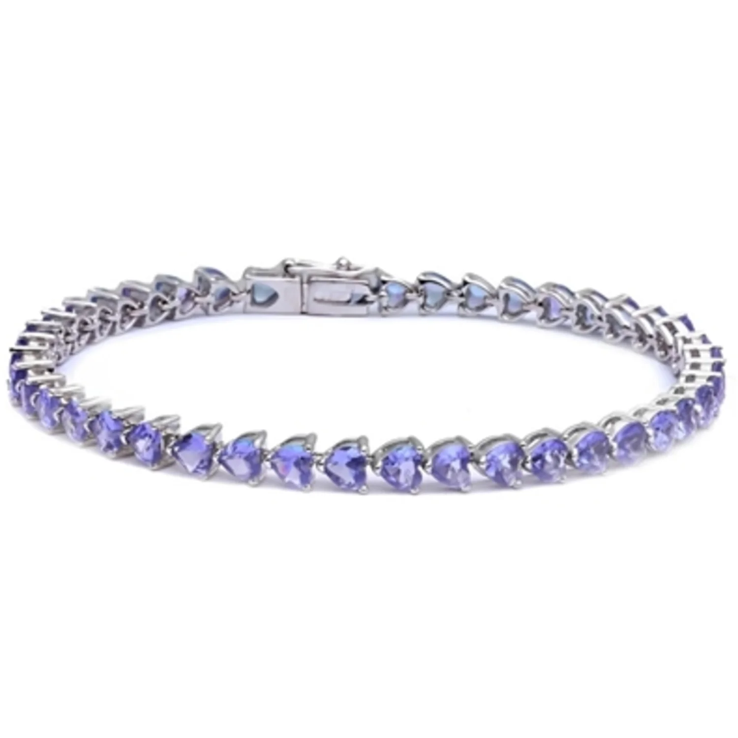 HEART CUT TENNIS BRACELET, 8"