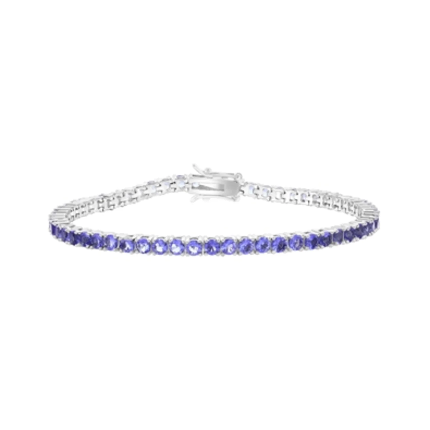 ROUND CUT TENNIS BRACELET, 8"