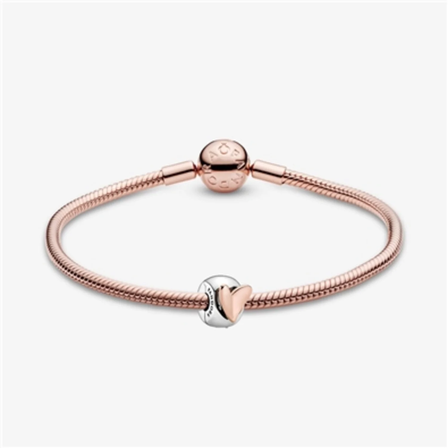 FLOATING HEART BRACELET, 7.9"