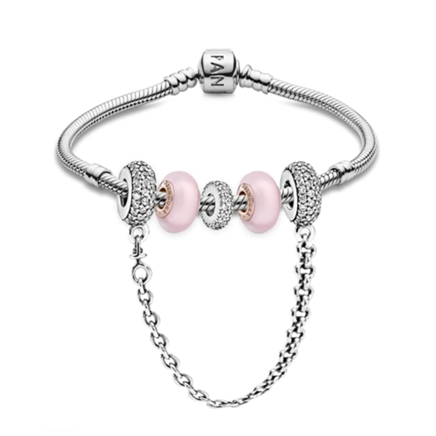 I LIKE PANDORA AND LOOKING TOUGH BRACELET, 7.9"