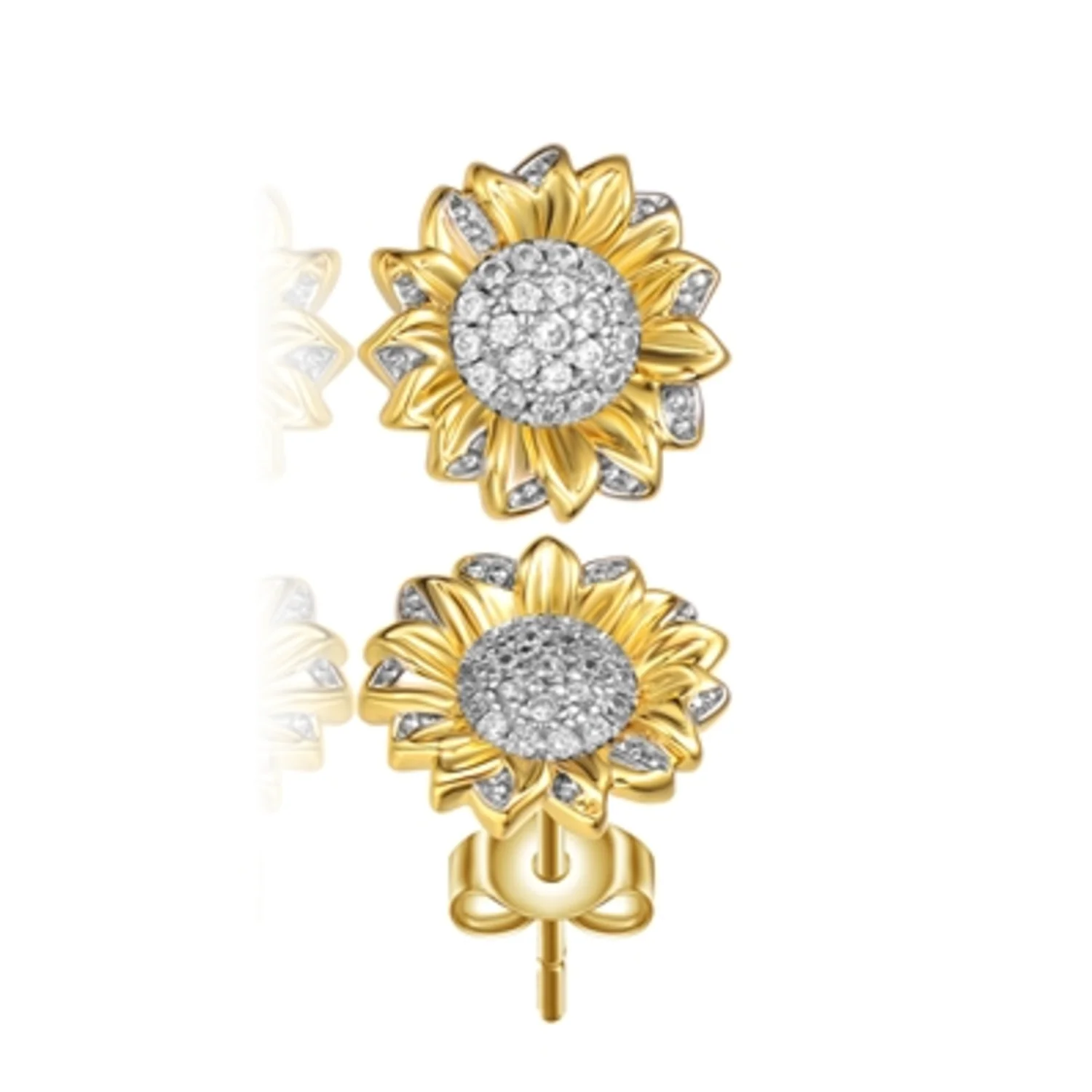 14K GOLD CLASSIC FLOWER EARRINGS