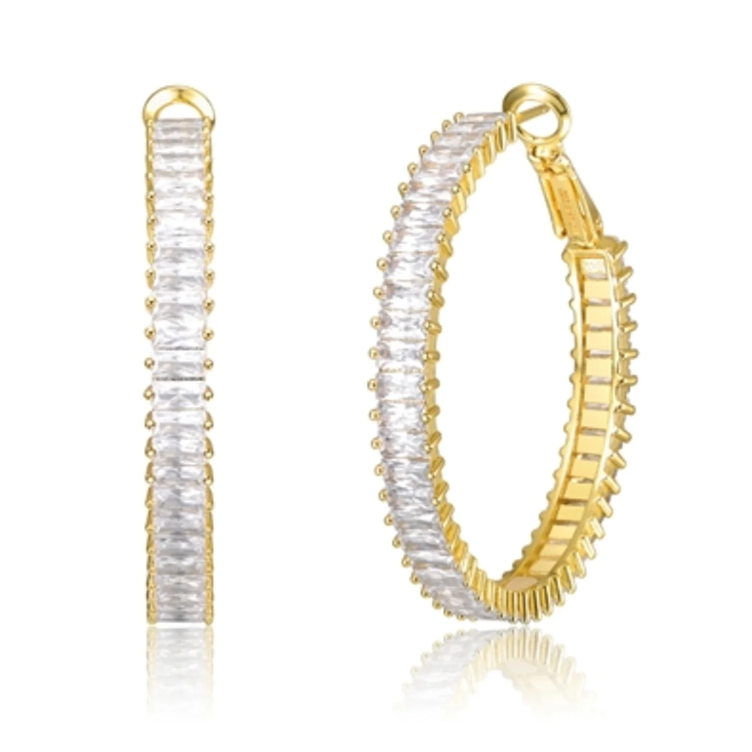 14K GOLD CLASSIC HOOP EARRINGS