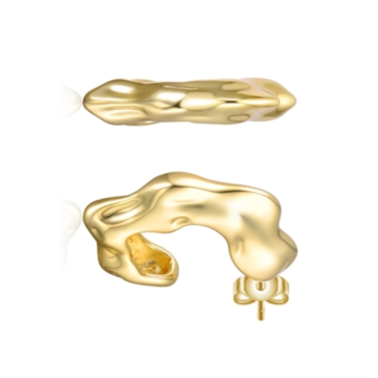 14K GOLD CLASSIC HOOP EARRINGS