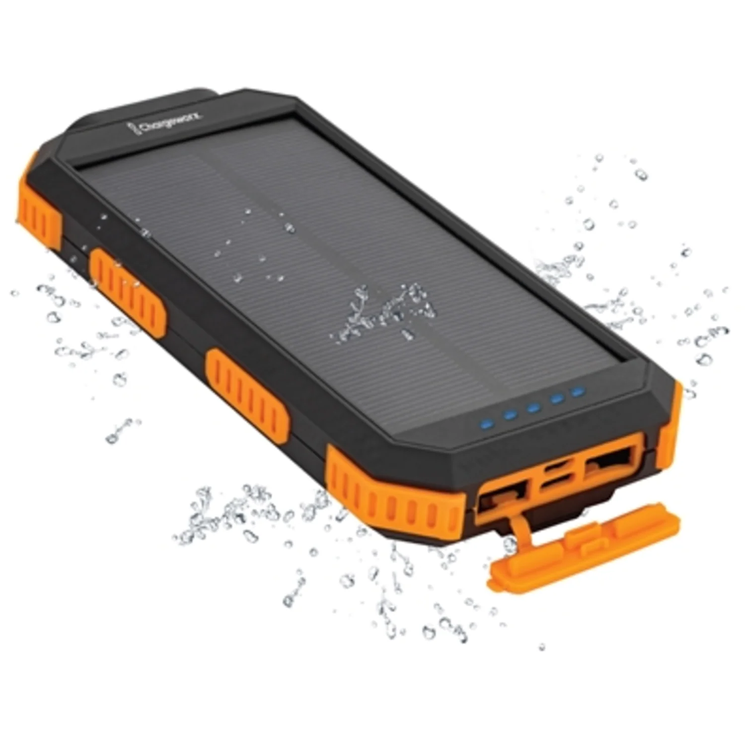 SOLAR POWER BANK W/ WIRELESS CHARGING