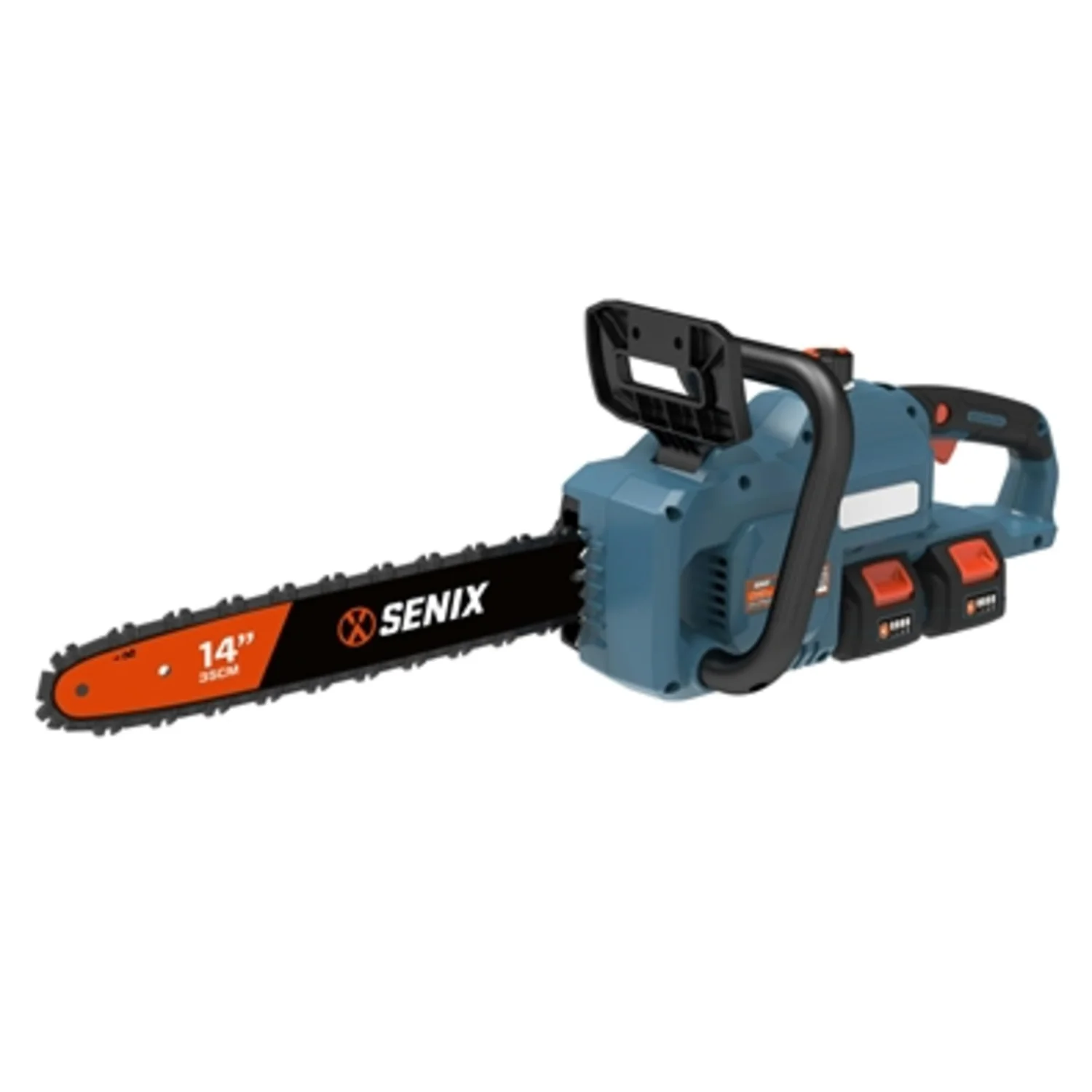 CHAINSAW, BATTERIES, DUAL PORT CHARGER, 14"