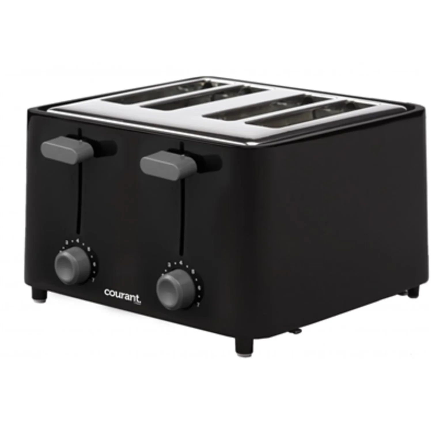 COURANT 4-SLICE TOASTER BLACK/STAINLESS