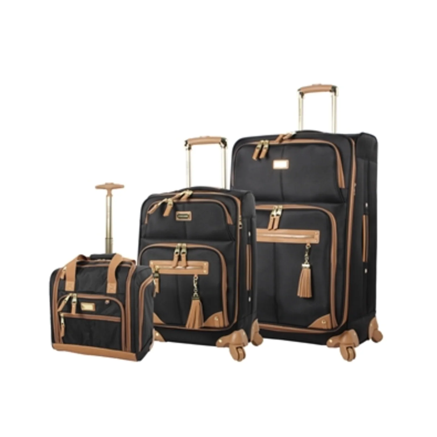 HARLO SPINNER SET, BLACK, 3 PIECES
