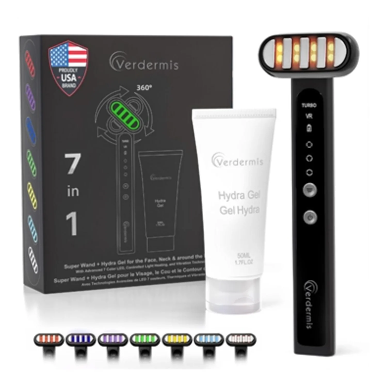 7 COLOR LED SUPER WAND + HYDRA GEL