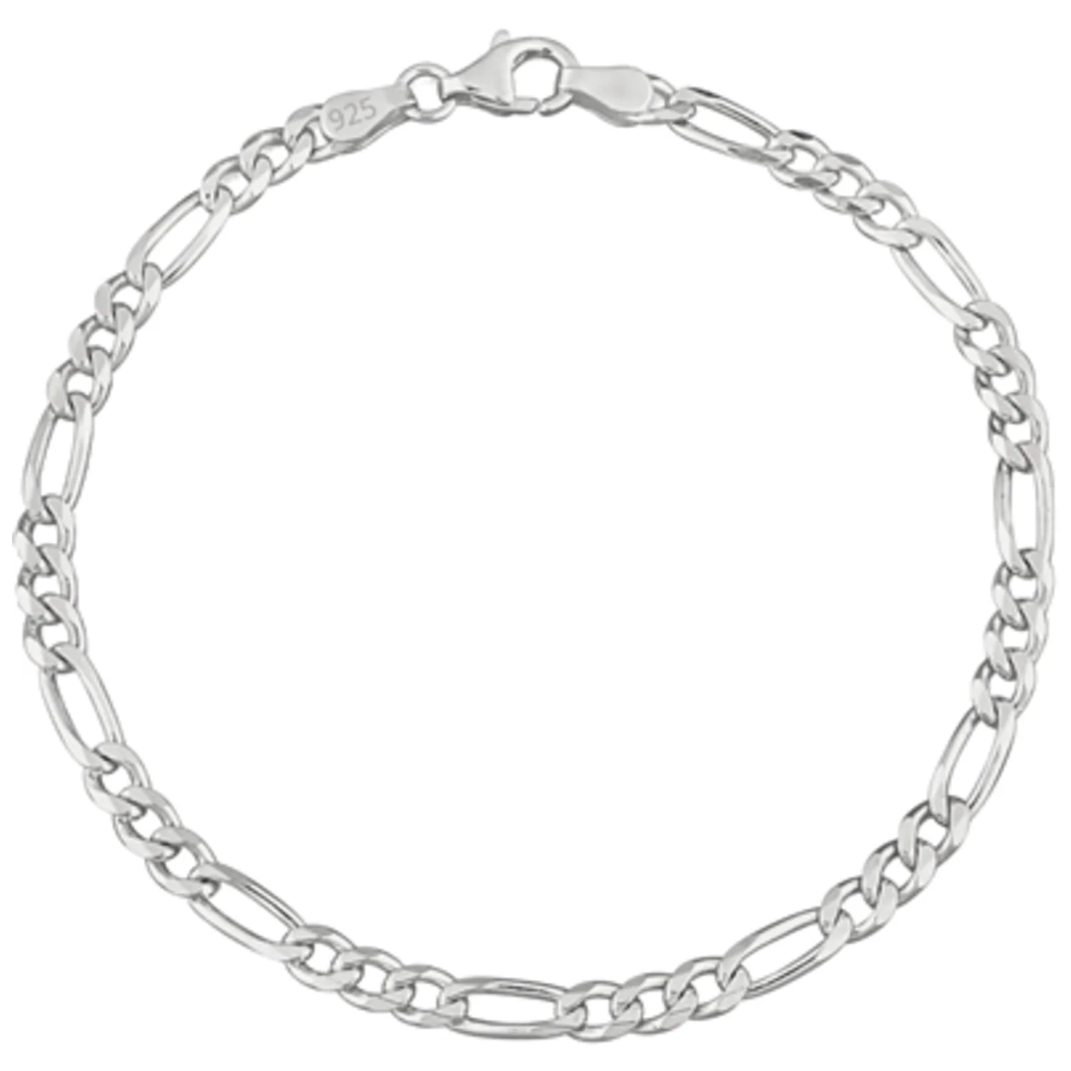 STERLING SILVER 7 INCH BRACELET, 7"