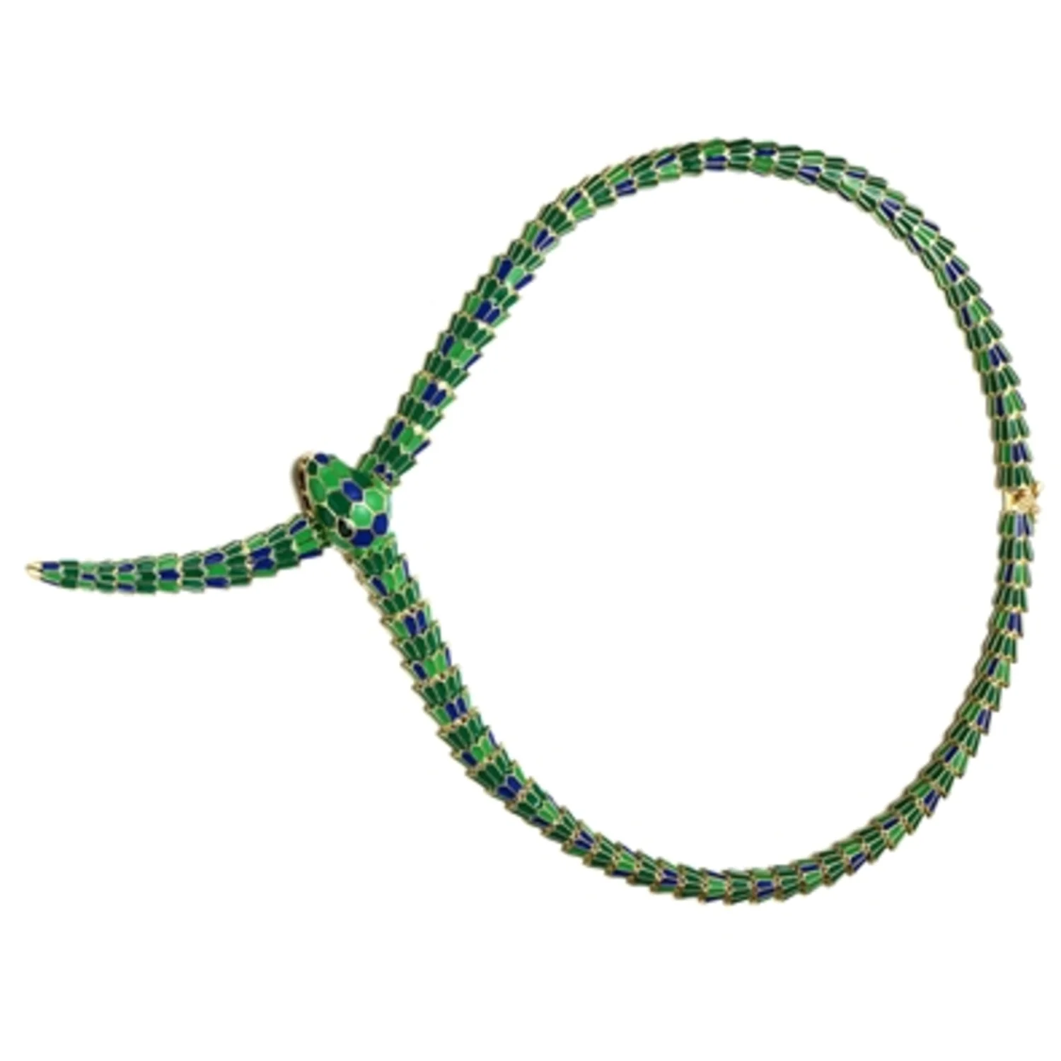 14K GOLD BRILLIANCE GREEN NECKLACE, 18"