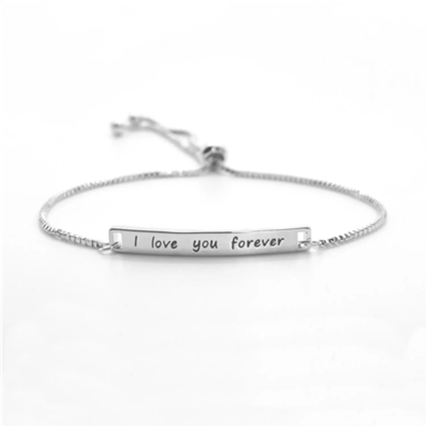 "I LOVE YOU FOREVER" ADJUSTABLE BRACELET, 9"