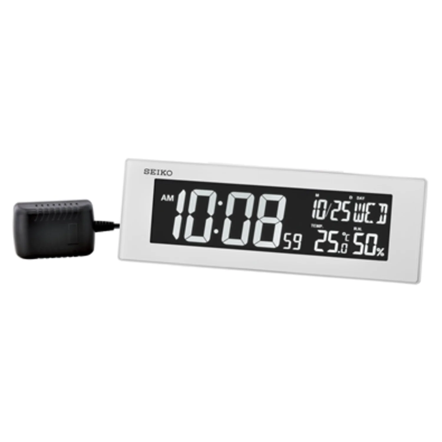 COLOR CHANGING ALARM CLOCK, 8"