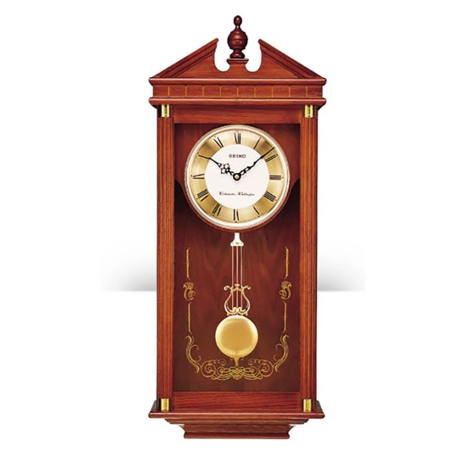 REGAL OAK WALL CLOCK WITH PENDULUM