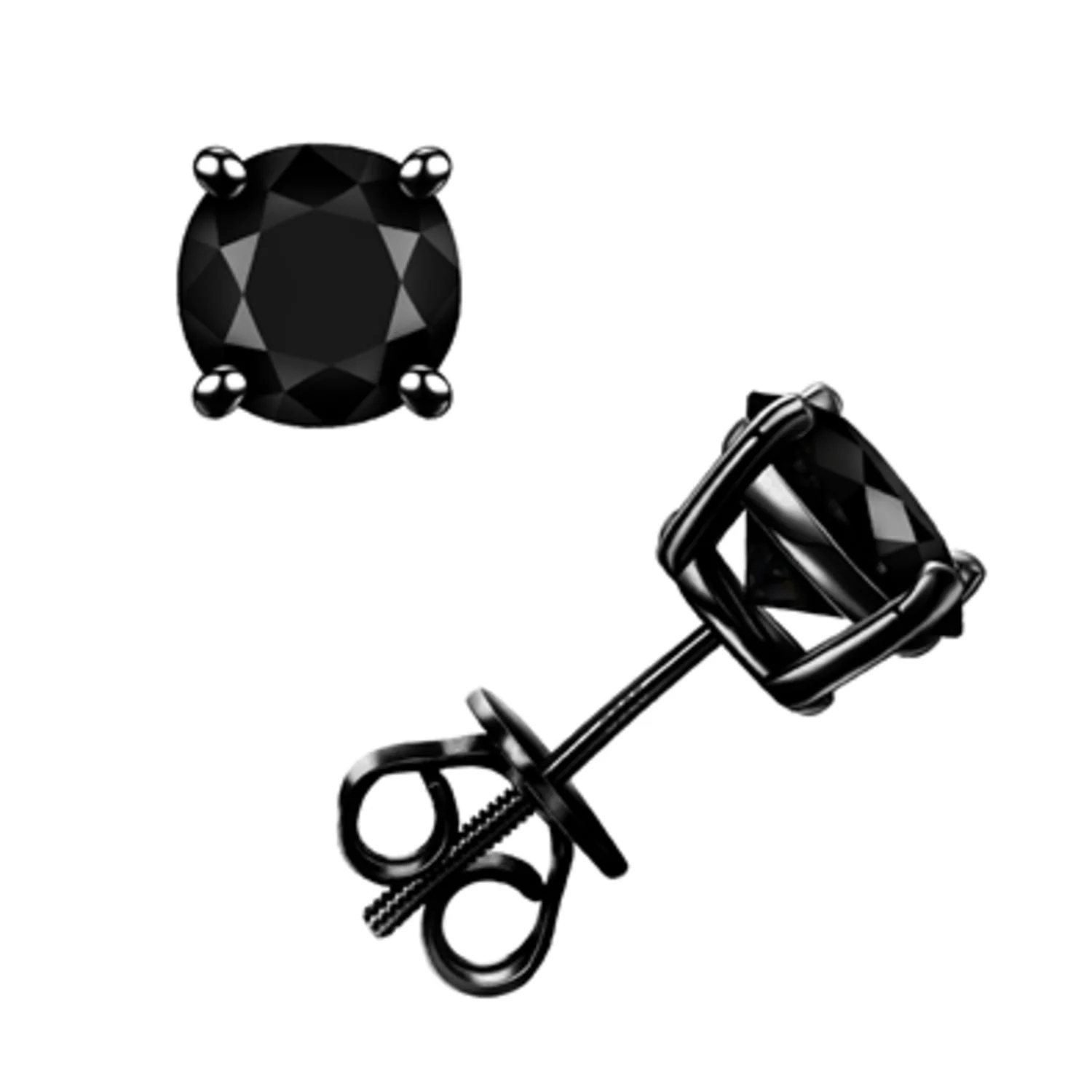 ONYX SCREWBACK STUDS, 4MM