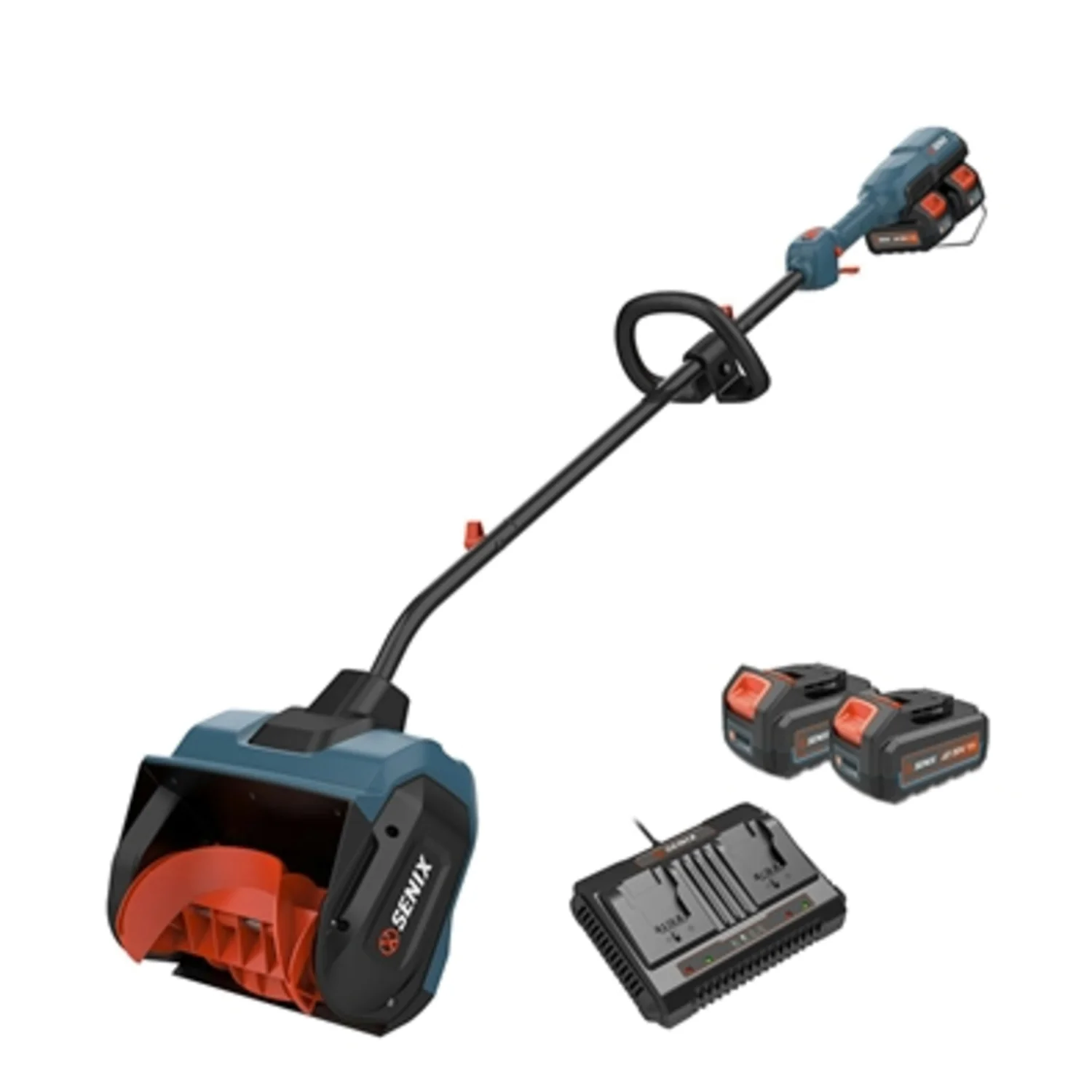 SNOW SHOVEL BATTERIES AND DUAL PORT CHARGER, 13"