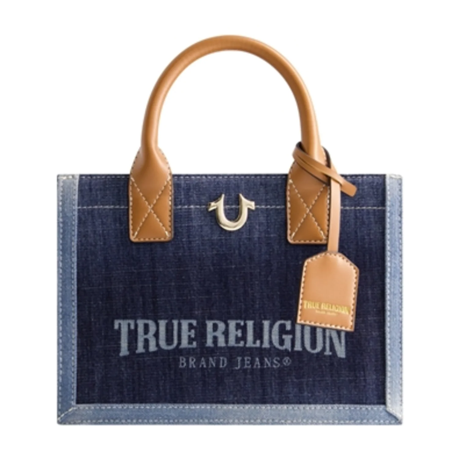 MODERN EDGE DENIM TOTE, 7.5"X10.25