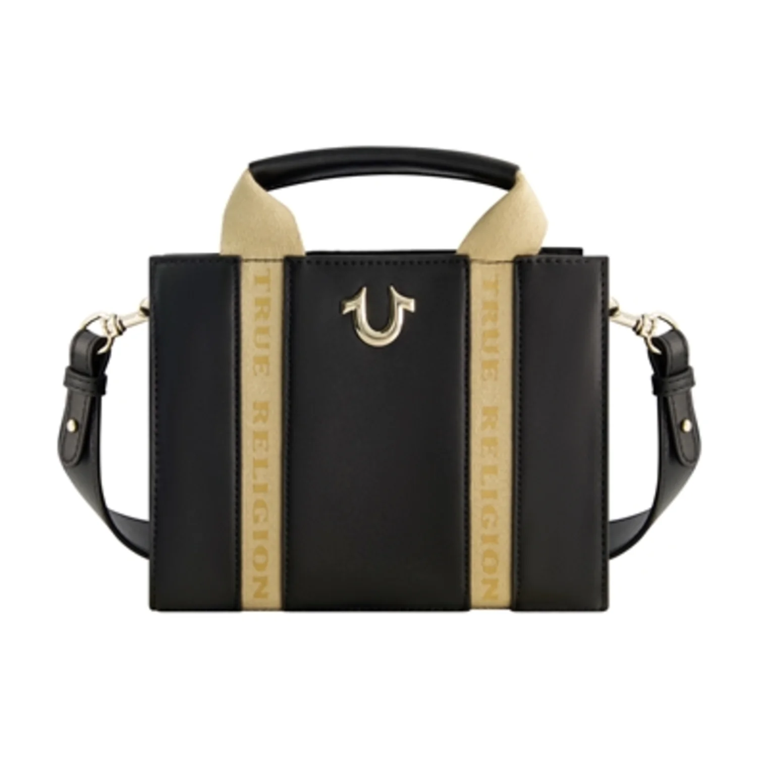 TRUE RELIGION FAUX LEATHER MINI TOTE