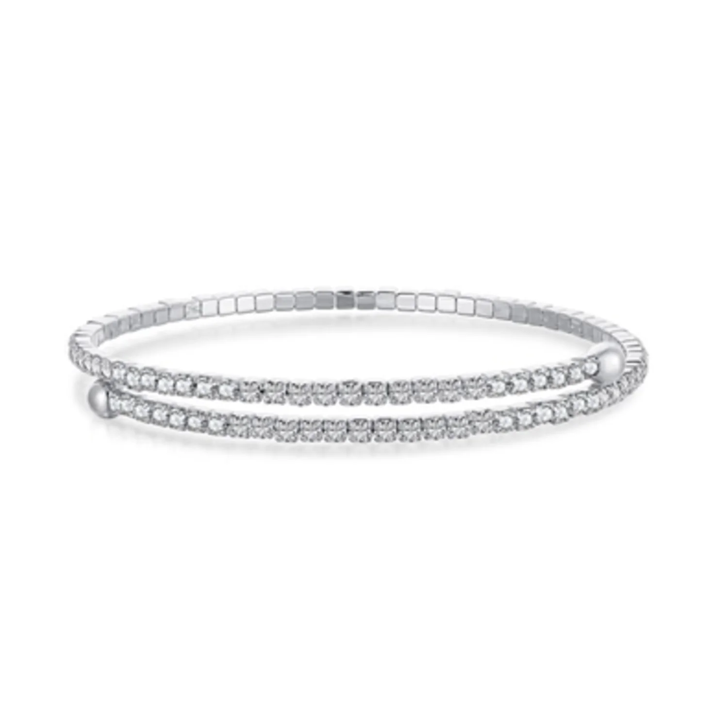 WRAP AROUND TENNIS BRACELET, 9"