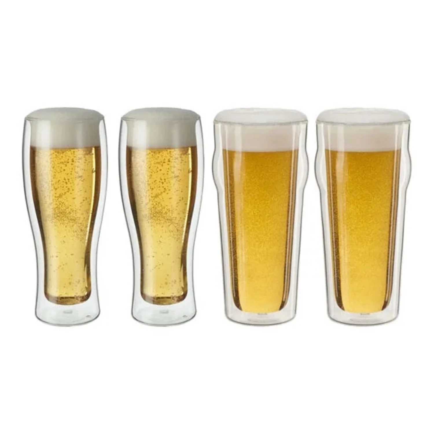 ZWILLING SORRENTO DOUBLE WALL GLASSWARE BEER GLASS, 4PC SET PROMO - Image 2