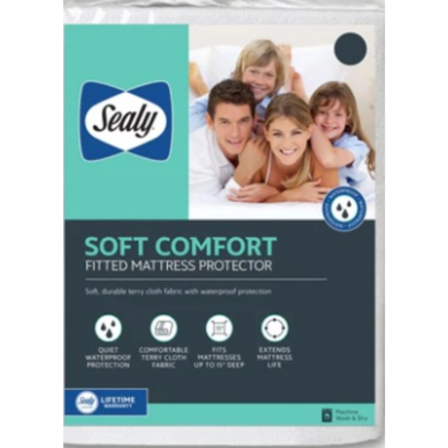 SEALY FITTED SOFT COMFORT MATTRESS PROTECTOR - KING - Image 2