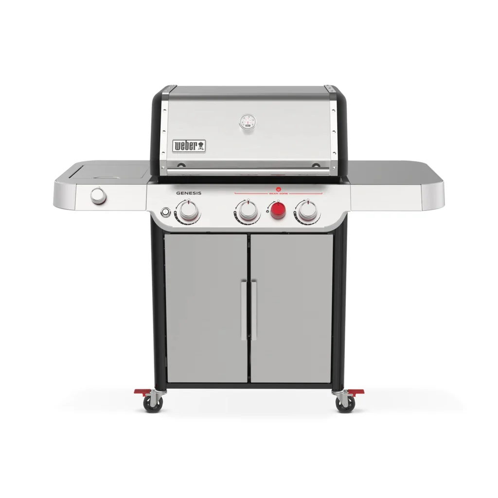 WEBER GENESIS S-335C 3-BURNER PROPANE GAS BBQ - STAINLESS STEEL