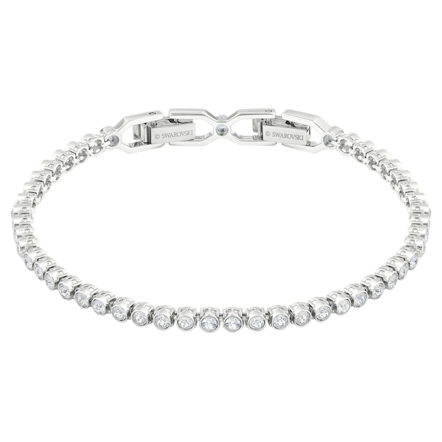 SWAROVSKI IMBER ROUND CUT, WHITE, RHODIUM PLATED - Image 2