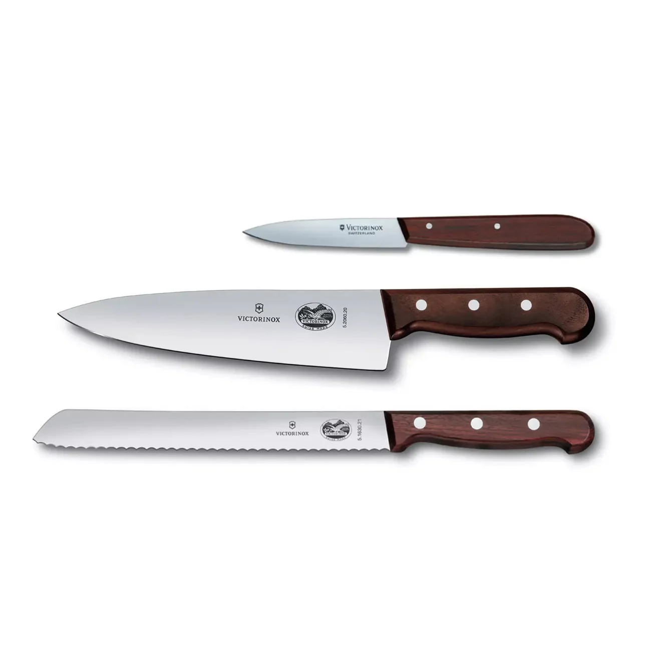 VICTORINOX WOOD 3PC KNIFE SET - WOOD MAPLE