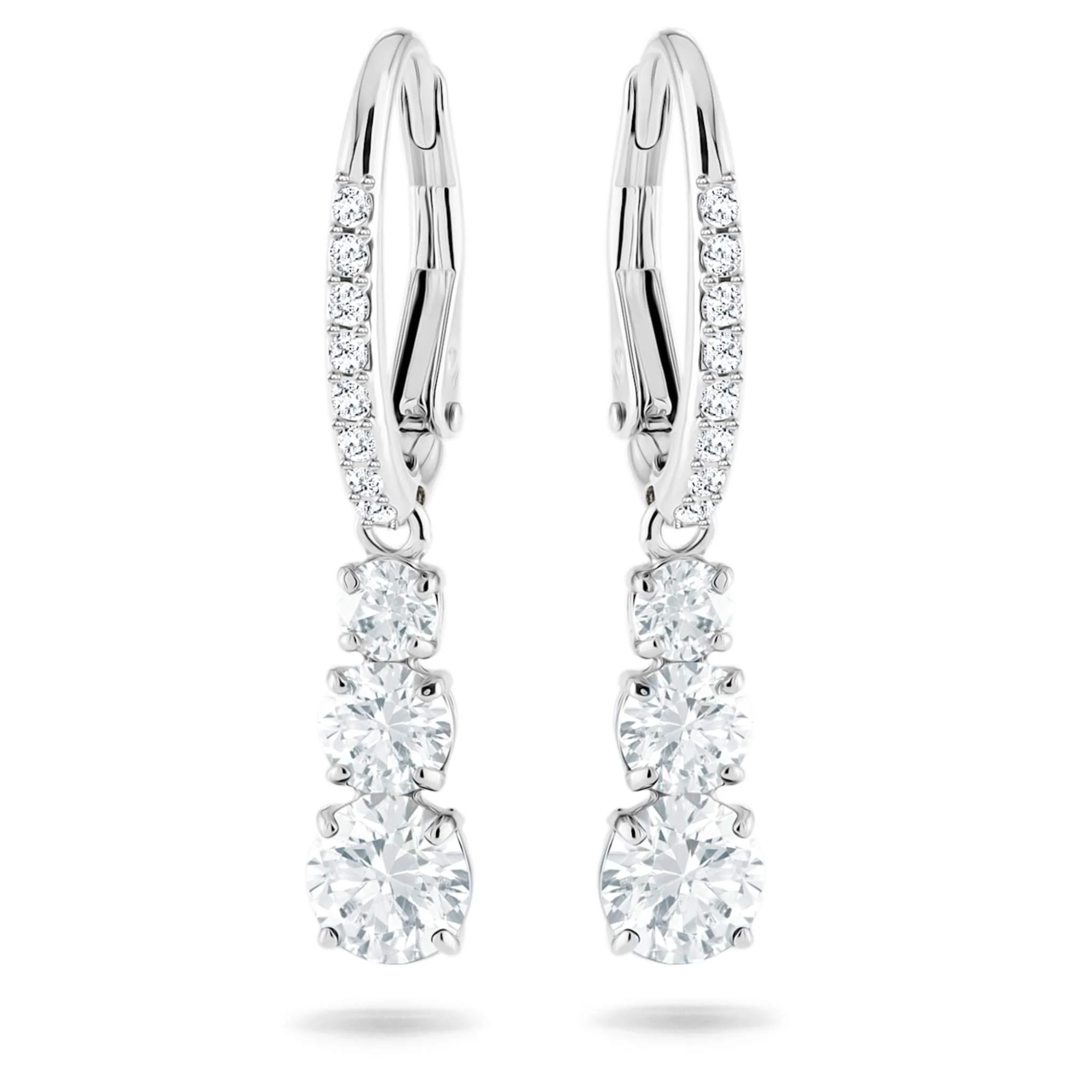 SWAROVSKI ATTRACT TRILOGY EARRINGS - WHITE - Image 2