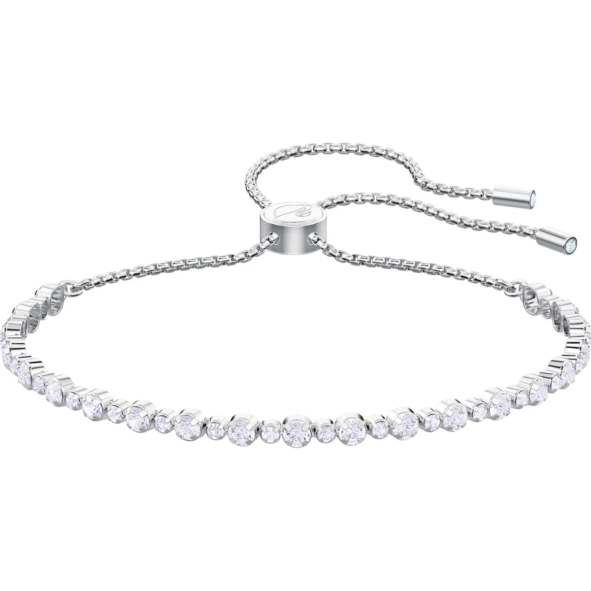 SWAROVSKI SUBTLE BRACELET, WHITE, RHODIUM PLATED