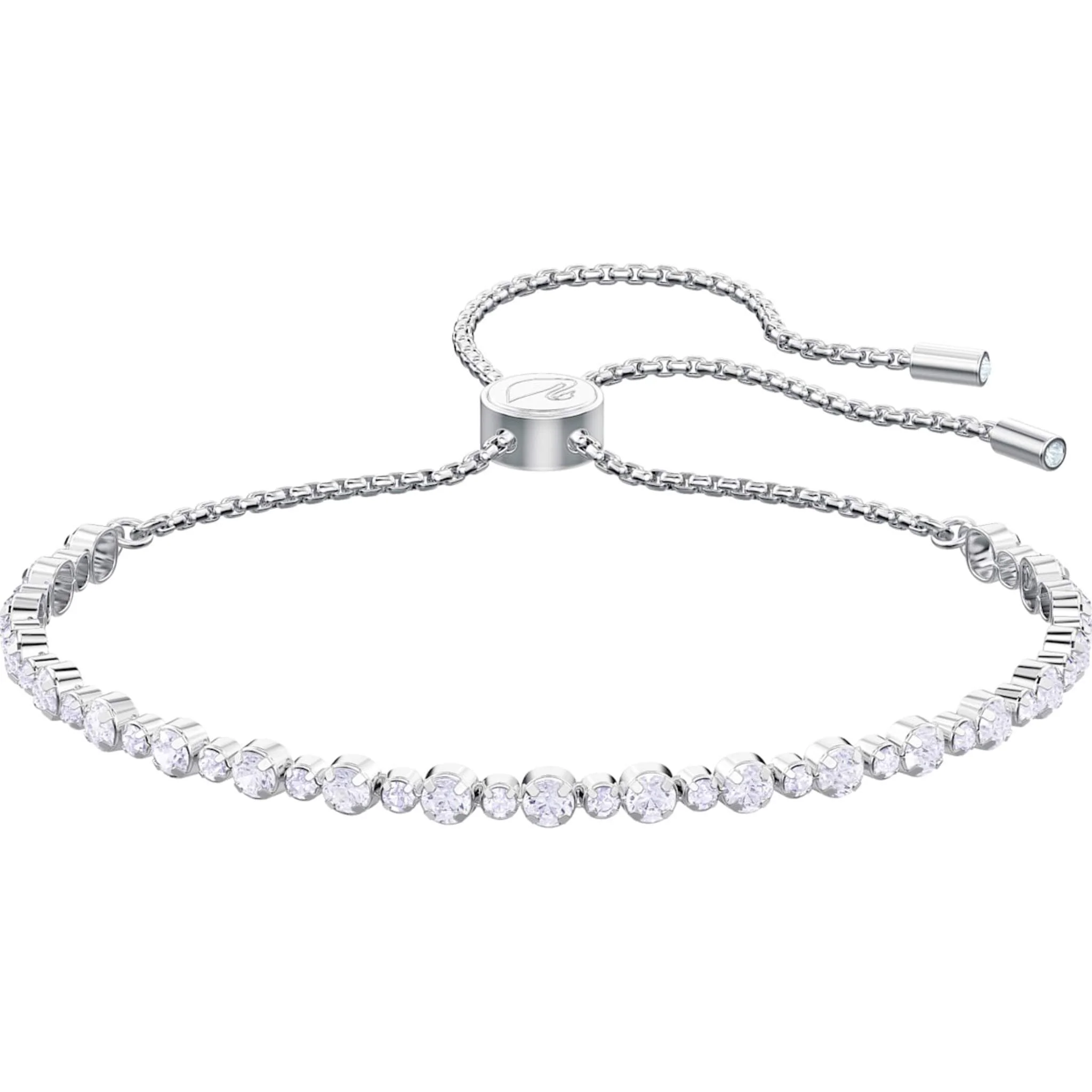 SWAROVSKI SUBTLE BRACELET, WHITE, RHODIUM PLATED - Image 2