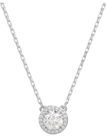 SWAROVSKI CONSTELLA PENDANT ROUND CUT - WHITE, RHODIUM PLATED