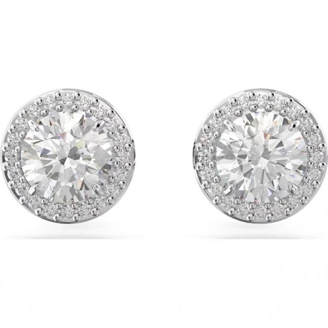 SWAROVSKI CONSTELLA STUD PAVE PIERCED EARRINGS