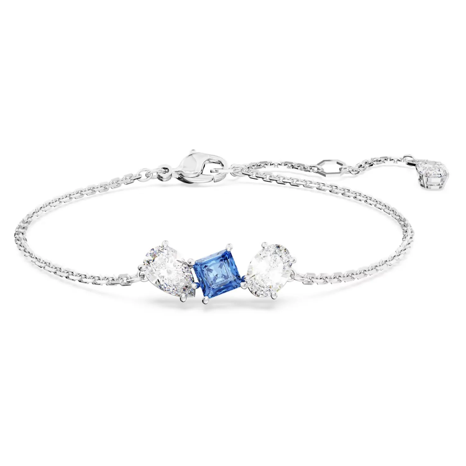 SWAROVSKI MESMERA BRACELET MIXED CUTS, BLUE, RHODIUM PLATED - Image 2