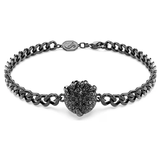 SWAROVSKI DRAGON & PHOENIX BRACELET DRAGON’S CLAW, BLACK, RUTHENIUM PLATED